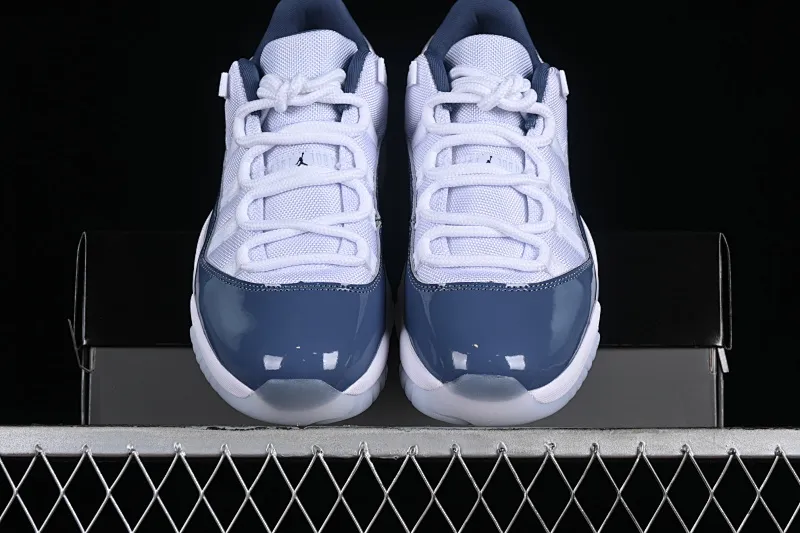 All categories Air Jordan Jordan series basketball shoes Air Jordan 11 F version Air Jordan 11 Low "Diffused Blue" AJ11 Joe 11 navy blue genuine carbon FV5104-104